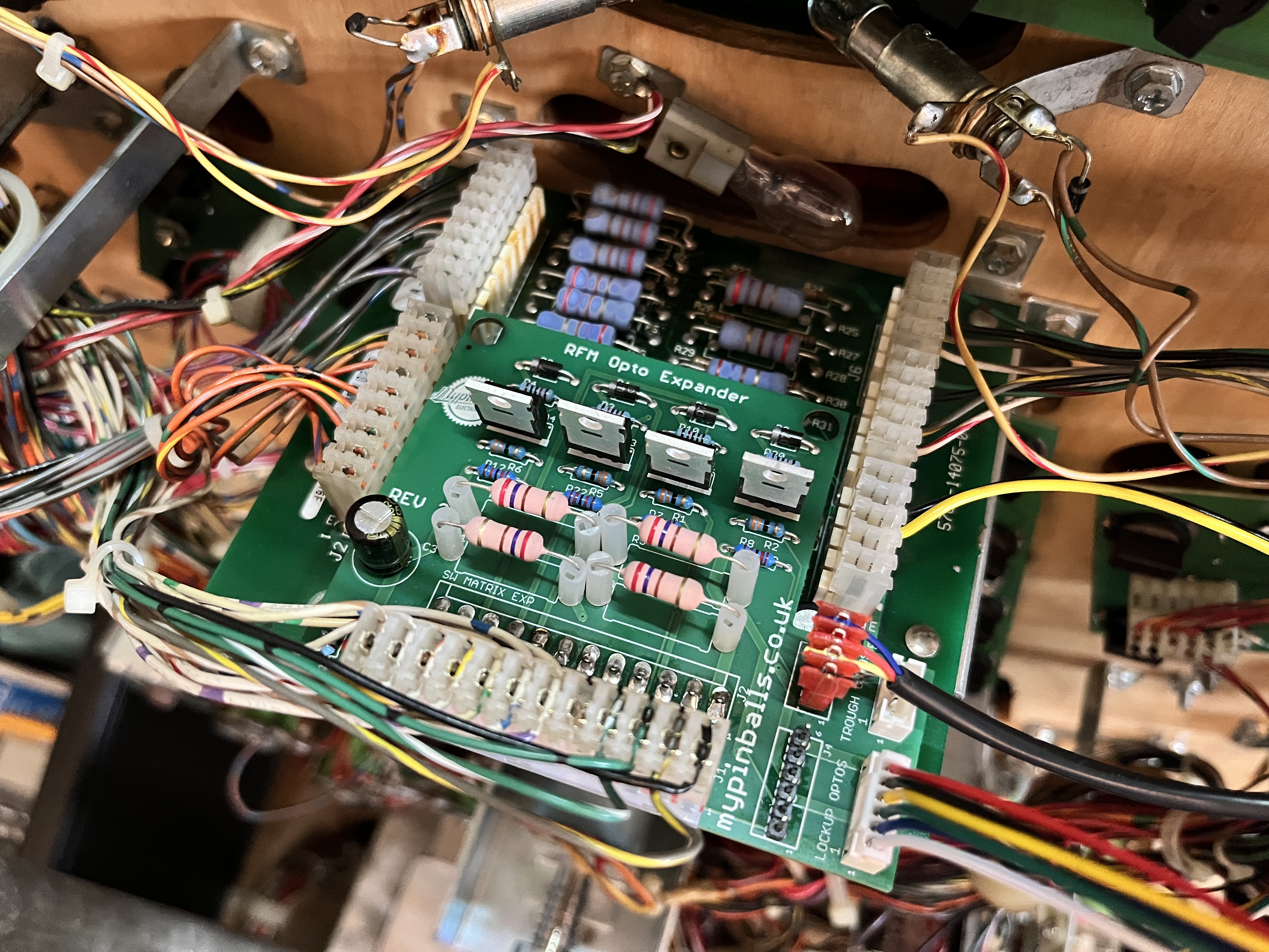 Revenge From Mars Opto Expansion Upgrade (For 6-Ball Trough & Physical Ball Locking)